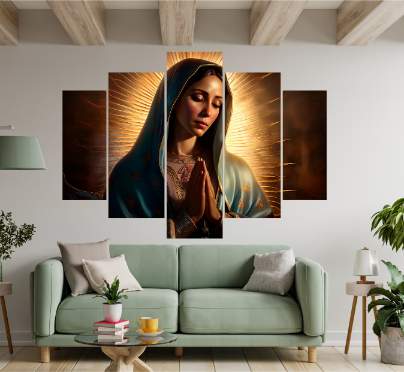 Cuadro Decorativo 5 Piezas - María Madre de Dios 15