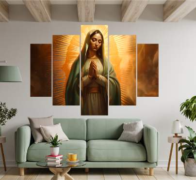 Cuadro Decorativo 5 Piezas - María Madre de Dios 17