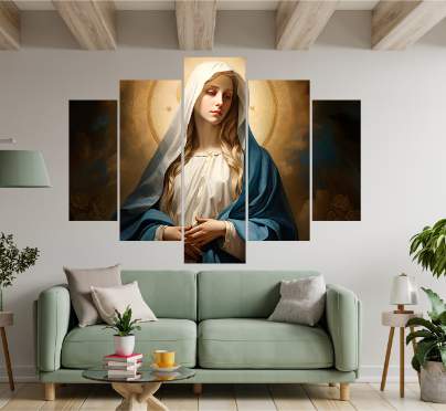 Cuadro Decorativo 5 Piezas - Cristo Nuevo 31