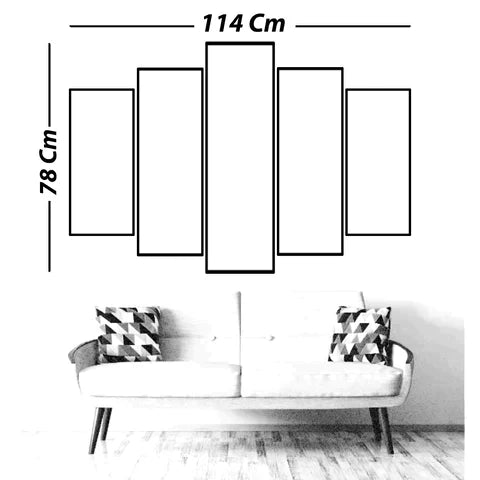 Cuadro Decorativo 5 Piezas - Cristo Nuevo 43