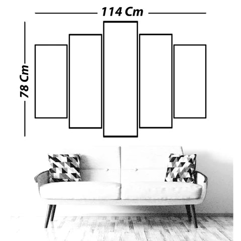 Cuadro Decorativo 5 Piezas - Corona de Espinas NUEVO 2023